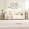 Greige 3-Tier Side Table Particleboard Metal Adjustable Feet Minimalist Design